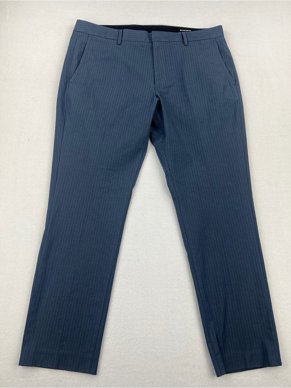 Bonobos Monday Stretch Weekday Warrior Dress Pants Herringbone Print Sz 35x30